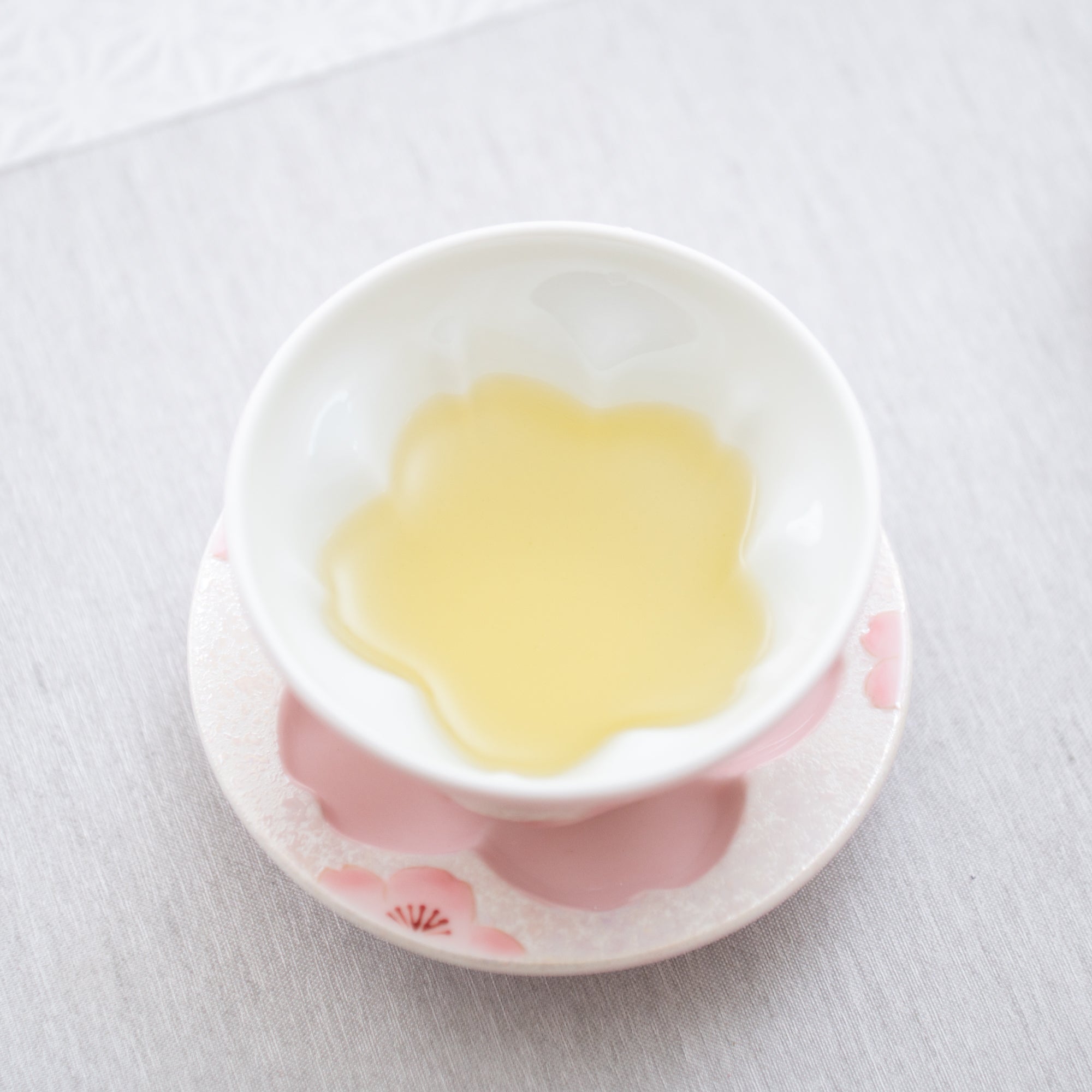 Lustrous Pink Sakura Japanese Teacup