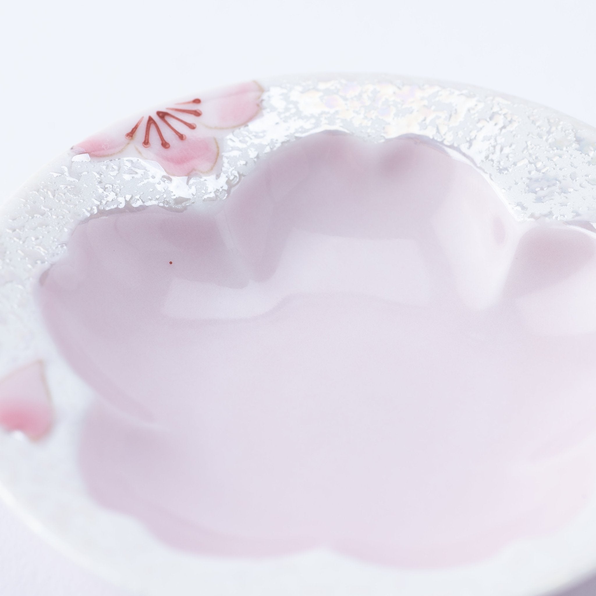 Tasei Kiln Lustrous Pink Sakura Arita Ware Small Sauce Plate - MUSUBI KILN - Quality Japanese Tableware and Gift