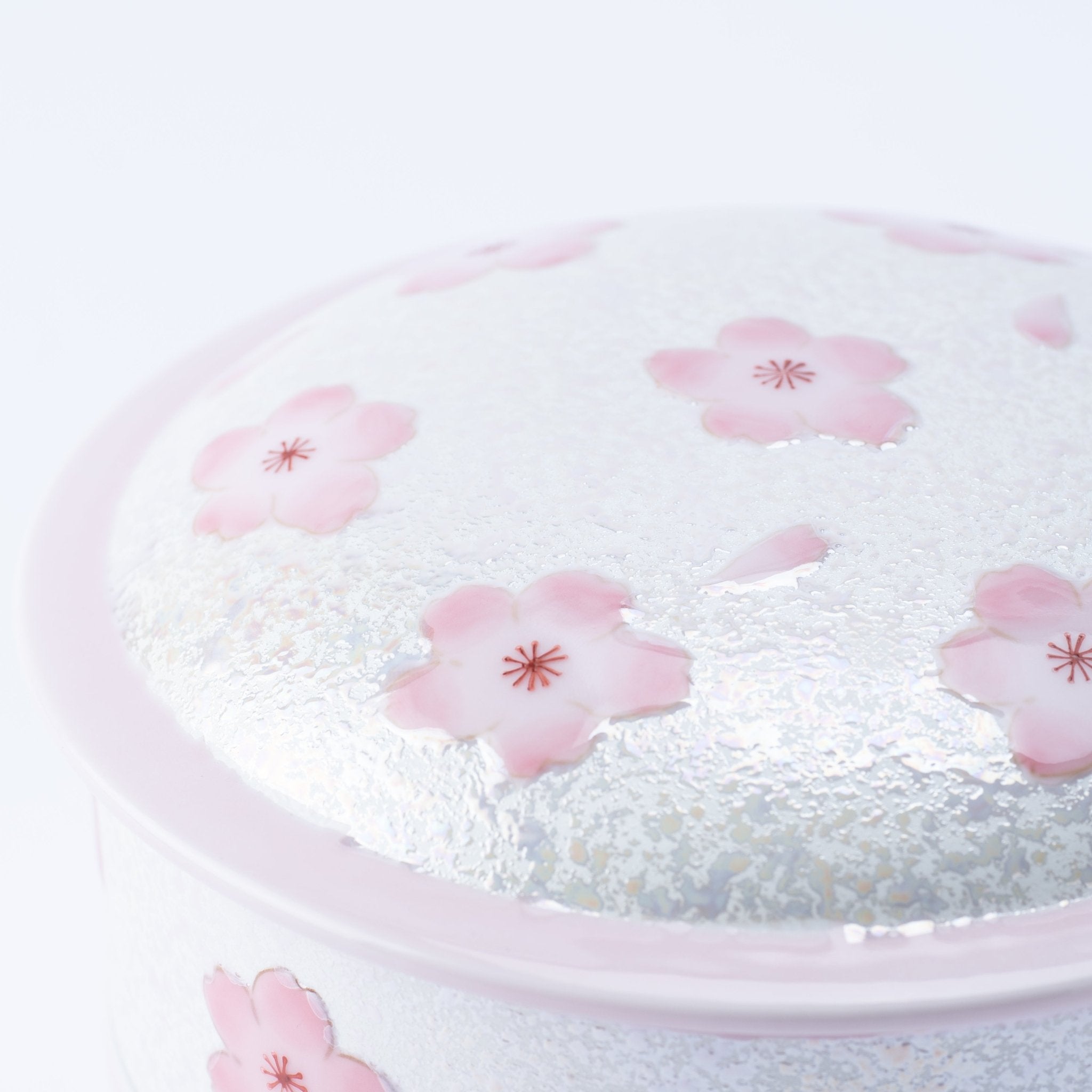 Tasei Kiln Lustrous Pink Sakura Arita Ware Two Tiers Jubako Bento Box - MUSUBI KILN - Quality Japanese Tableware and Gift