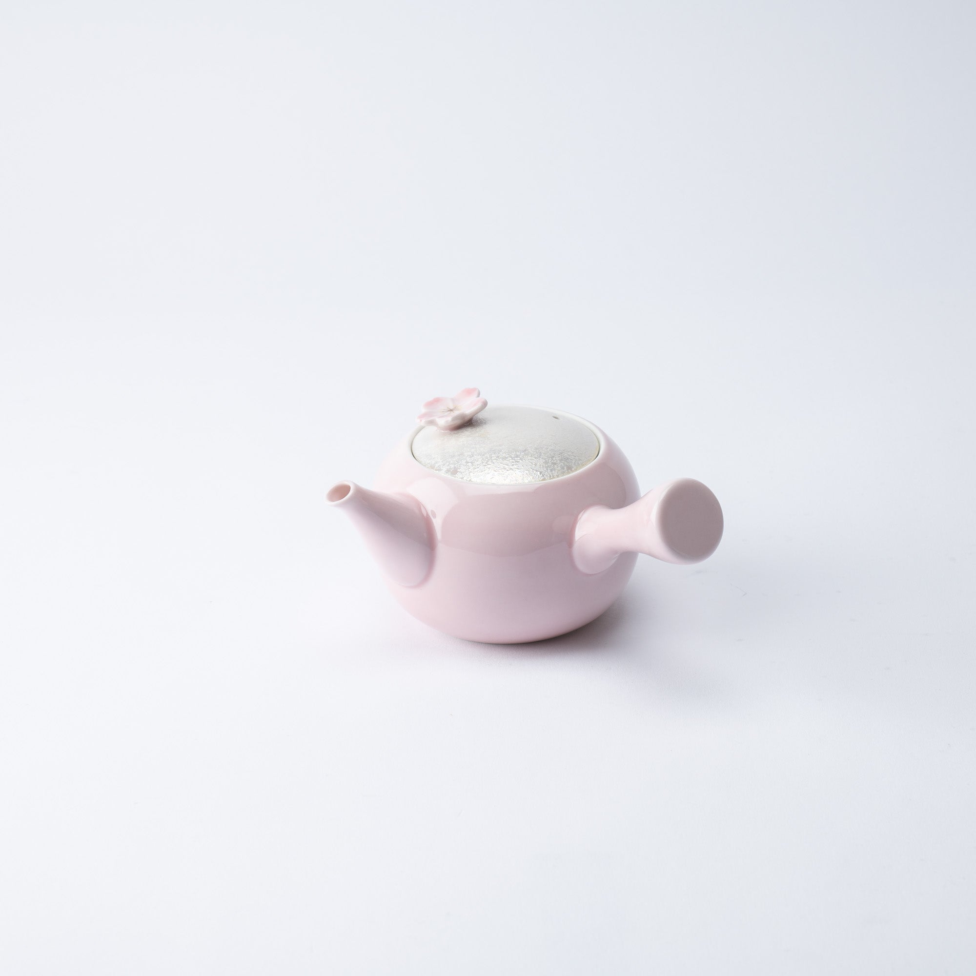 Lustrous Sakura Pink Japanese Teapot