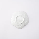 Tasei Kiln Plum Blossom Knot Arita Sauce Plate - MUSUBI KILN - Quality Japanese Tableware and Gift