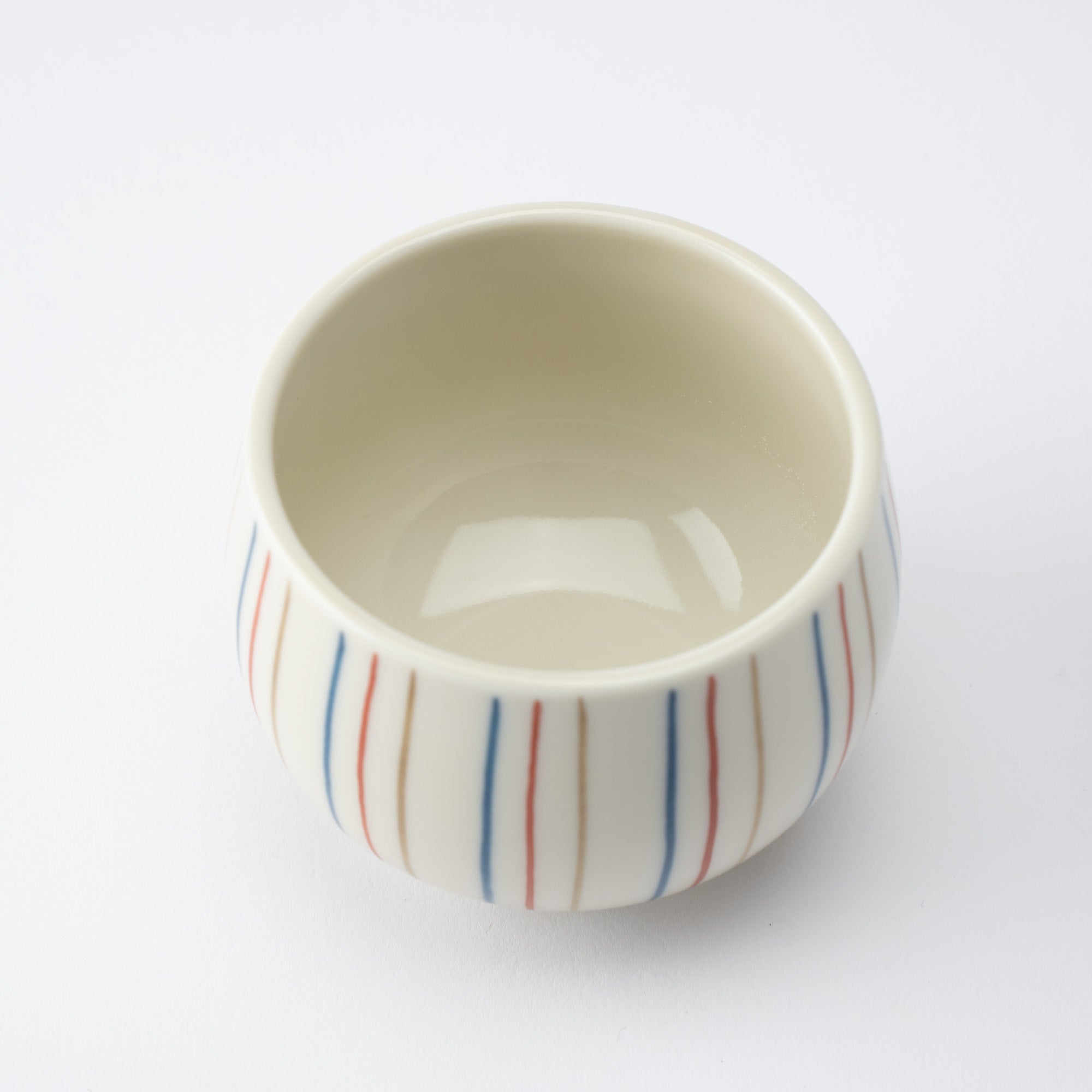 Tasei Kiln Tri - Color Tokusa Arita Chawanmushi Bowl - MUSUBI KILN - Quality Japanese Tableware and Gift