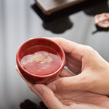 Taya Shikkiten Swimming Koi Fish Wajima Lacquerware Guinomi Sake Cup - MUSUBI KILN - Quality Japanese Tableware and Gift