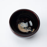 Taya Shikkiten Swimming Pufferfish Wajima Lacquerware Guinomi Sake Cup - MUSUBI KILN - Quality Japanese Tableware and Gift