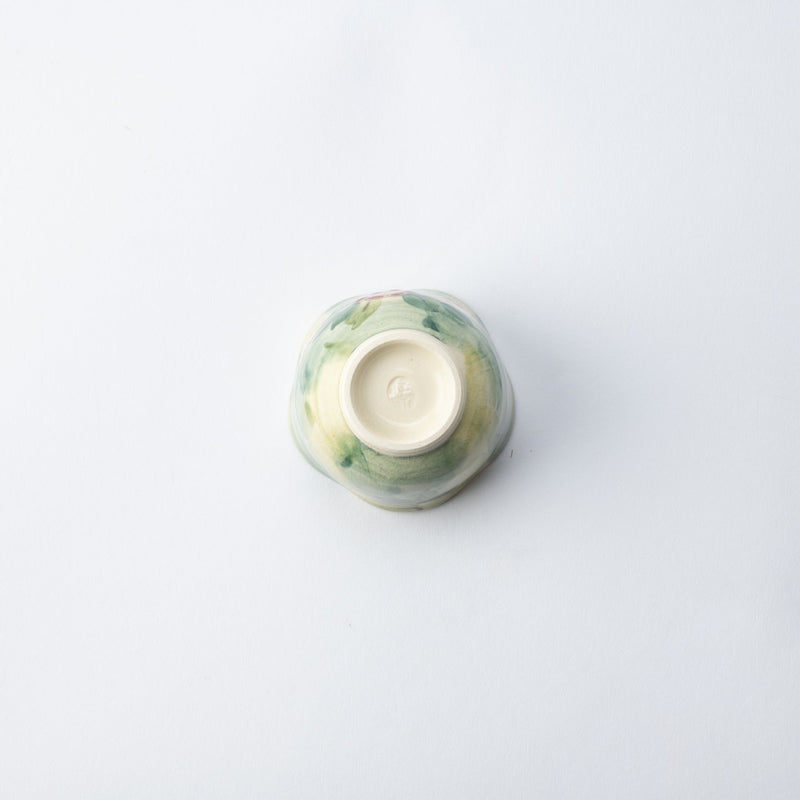 Tosen Kiln Camellia Kiyomizu Ware Japanese Teacup - MUSUBI KILN - Quality Japanese Tableware and Gift