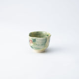 Tosen Kiln Camellia Kiyomizu Ware Japanese Teacup - MUSUBI KILN - Quality Japanese Tableware and Gift