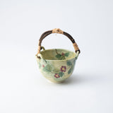 Tosen Kiln Camellia Kiyomizu Ware Katakuchi Sake Carafe - MUSUBI KILN - Quality Japanese Tableware and Gift