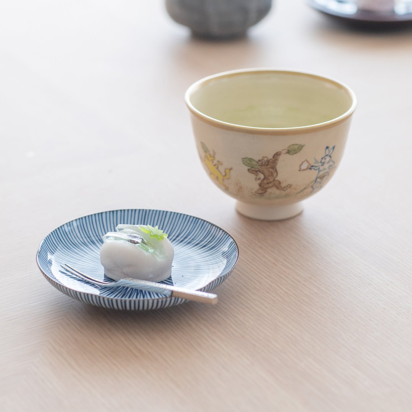 Tosen Kiln Kozan - ji Temple Choju Giga Kiyomizu Ware Matcha Bowl Chawan - MUSUBI KILN - Quality Japanese Tableware and Gift