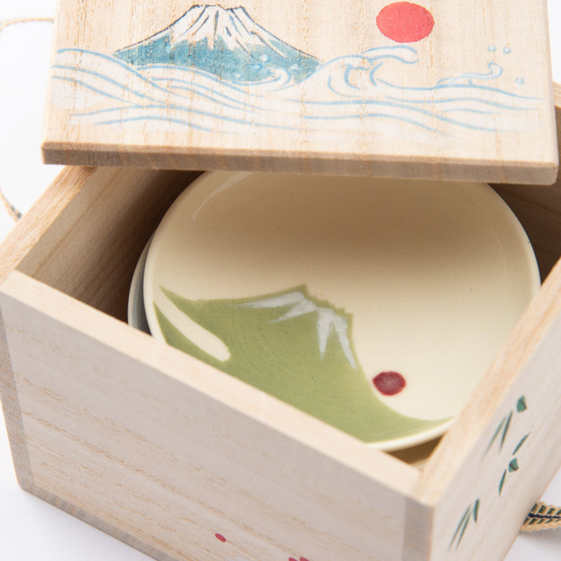 Tosen Kiln Mt. Fuji Kiyomizu Ware Sauce Plate Set - MUSUBI KILN - Quality Japanese Tableware and Gift