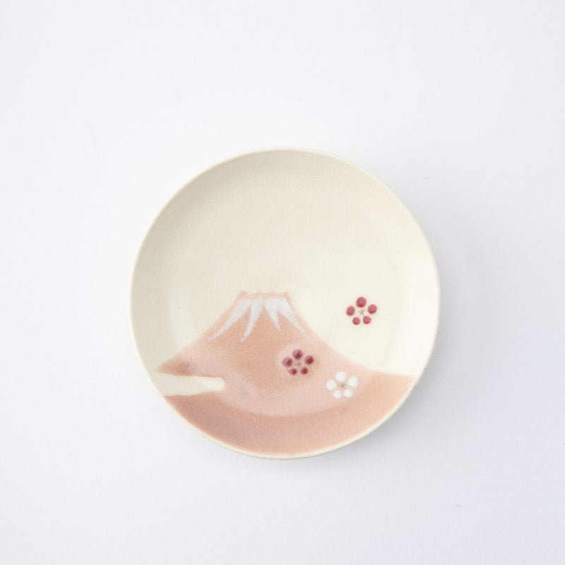 Tosen Kiln Mt. Fuji Kiyomizu Ware Sauce Plate Set - MUSUBI KILN - Quality Japanese Tableware and Gift