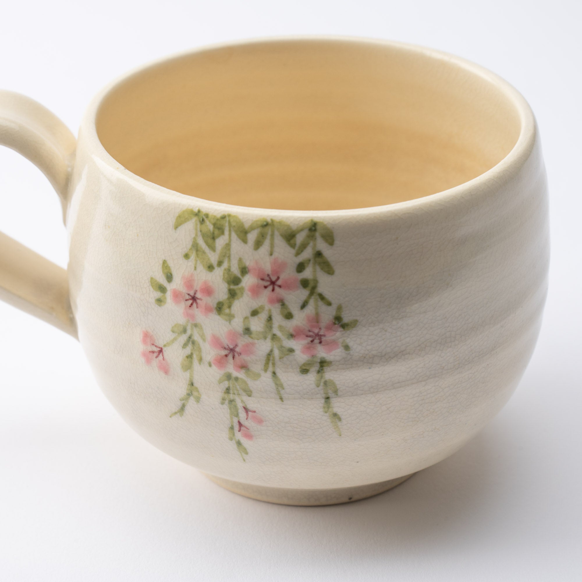 Tosen Kiln Sakura Kiyomizu Ware Cafe au Lait Mug - MUSUBI KILN - Quality Japanese Tableware and Gift