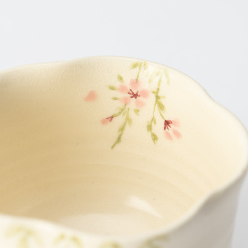 Tosen Kiln Sakura Kiyomizu Ware Japanese Tea Cup - MUSUBI KILN - Quality Japanese Tableware and Gift