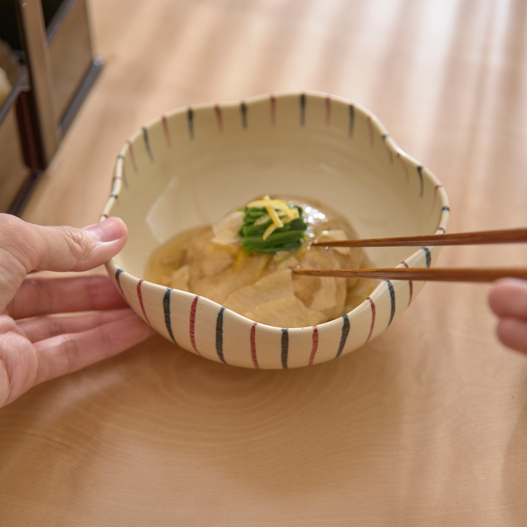 Tosen Kiln Tokusa Kiyomizu Ware Bowl - MUSUBI KILN - Quality Japanese Tableware and Gift