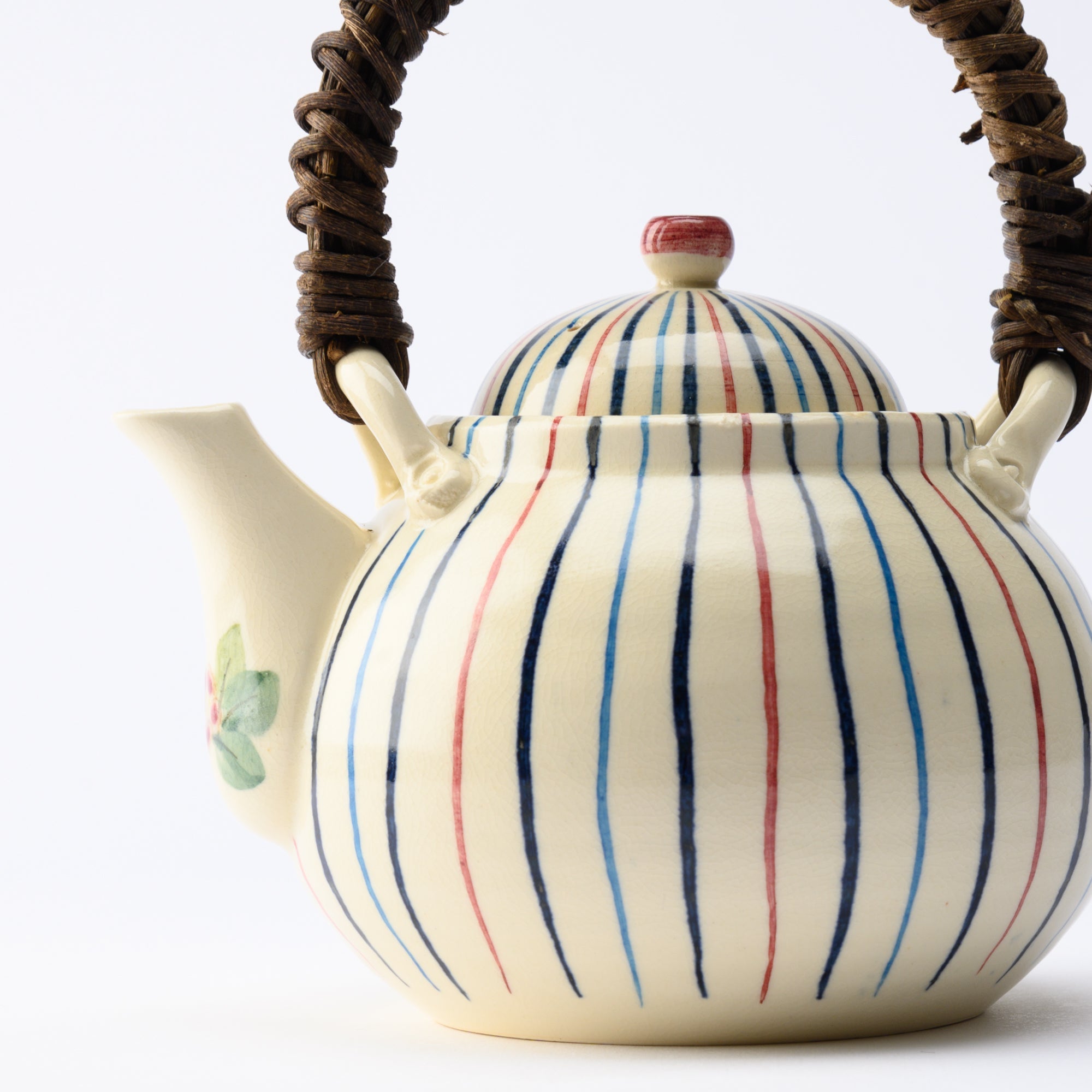 Tosen Kiln Tokusa Kiyomizu Ware Japanese Teapot 15.2 oz (450 ml) - MUSUBI KILN - Quality Japanese Tableware and Gift