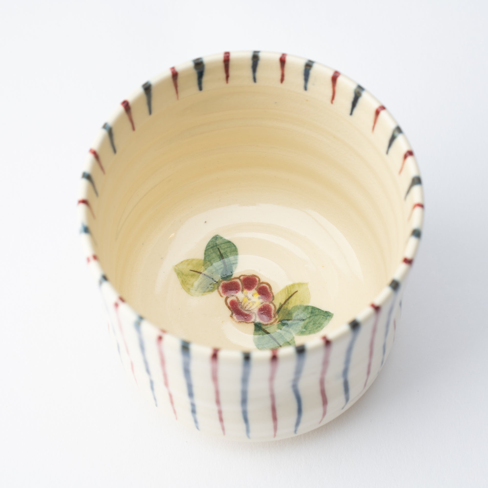 Tosen Kiln Tokusa Kiyomizu Ware Yunomi Japanese Teacup - MUSUBI KILN - Quality Japanese Tableware and Gift