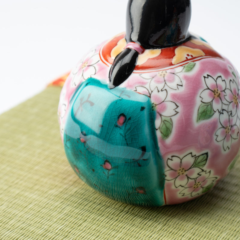 Toukou Kiln Sakura Kutani Hina Dolls with Mini Tatami Mat - MUSUBI KILN - Quality Japanese Tableware and Gift