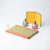 Toukou Kiln Sakura Kutani Hina Dolls with Mini Tatami Mat - MUSUBI KILN - Quality Japanese Tableware and Gift