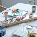 Toyoda Woodcraft Shippou Kanuma Kumiko Long Tray - MUSUBI KILN - Quality Japanese Tableware and Gift