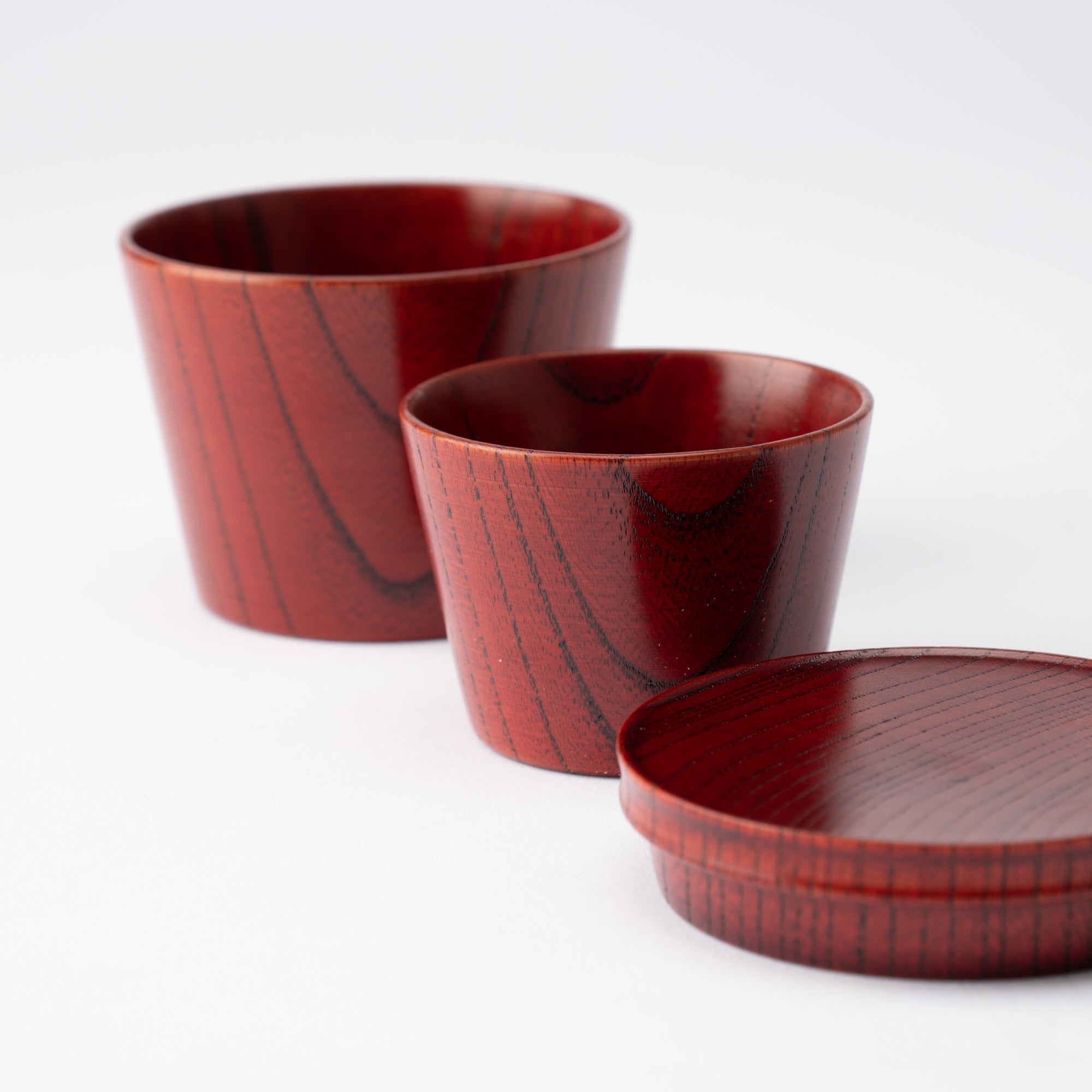 Travel Zelkova Yamanaka Lacquerware Guinomi Sake Cup Set - MUSUBI KILN - Quality Japanese Tableware and Gift