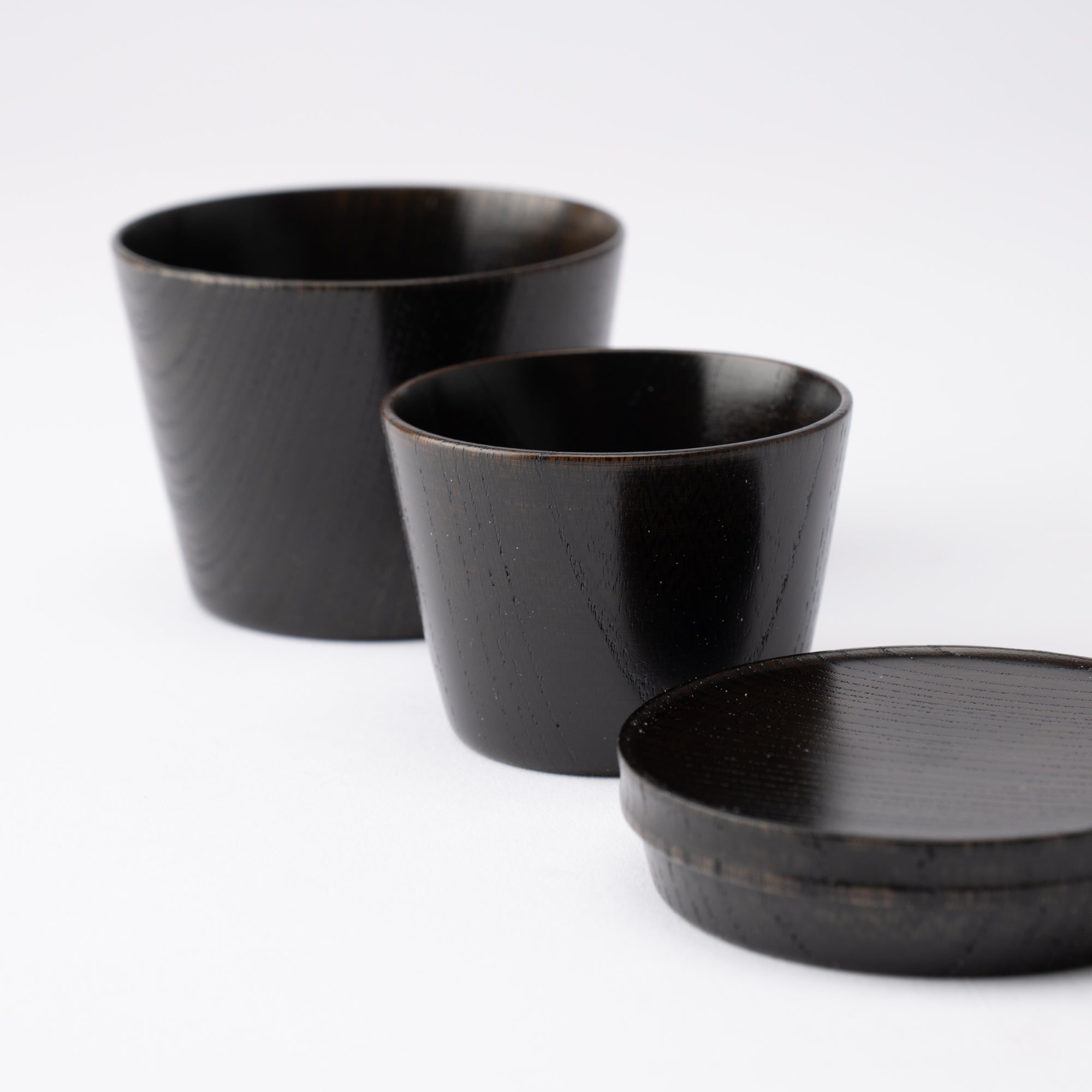 Travel Zelkova Yamanaka Lacquerware Guinomi Sake Cup Set - MUSUBI KILN - Quality Japanese Tableware and Gift