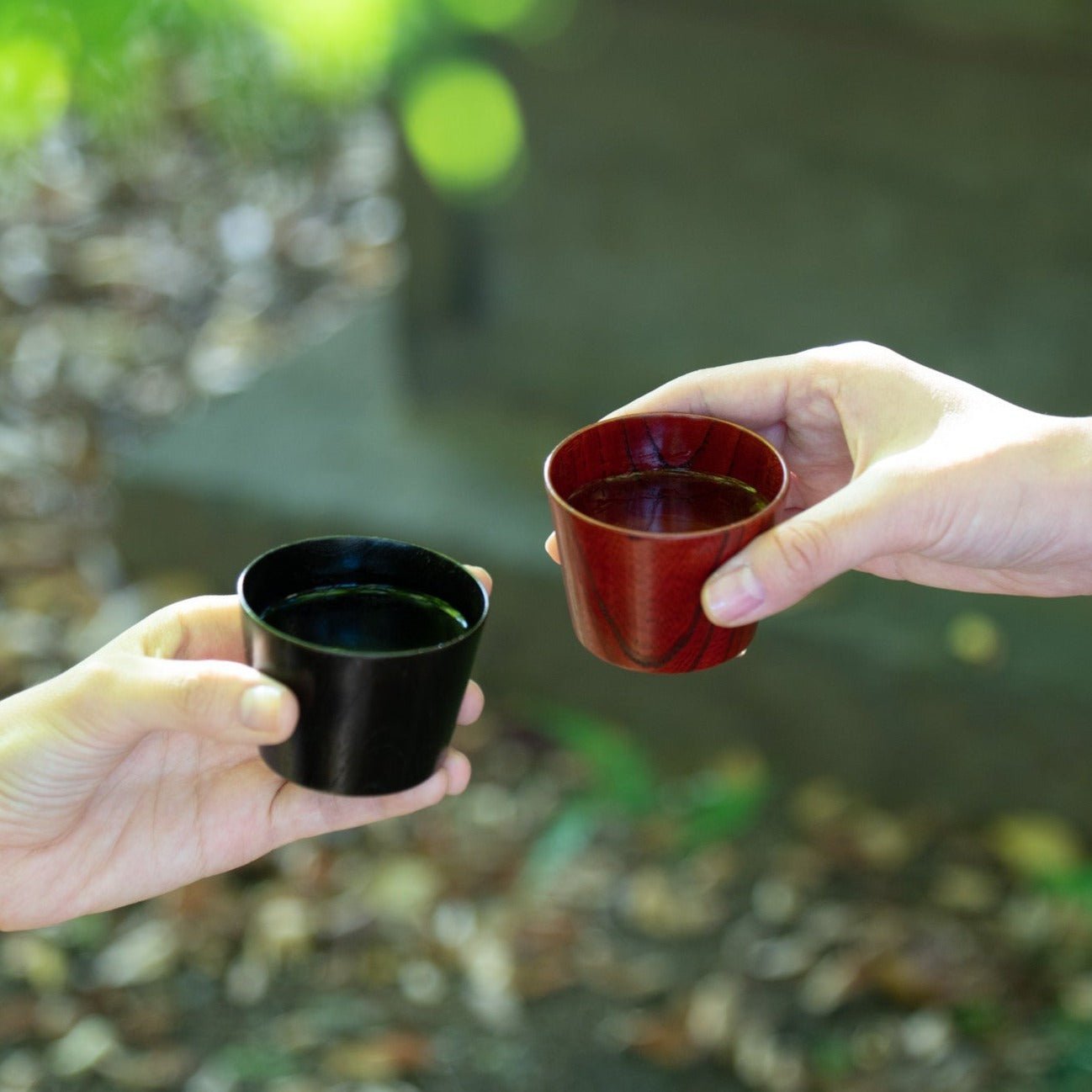 Travel Zelkova Yamanaka Lacquerware Guinomi Sake Cup Set - MUSUBI KILN - Quality Japanese Tableware and Gift