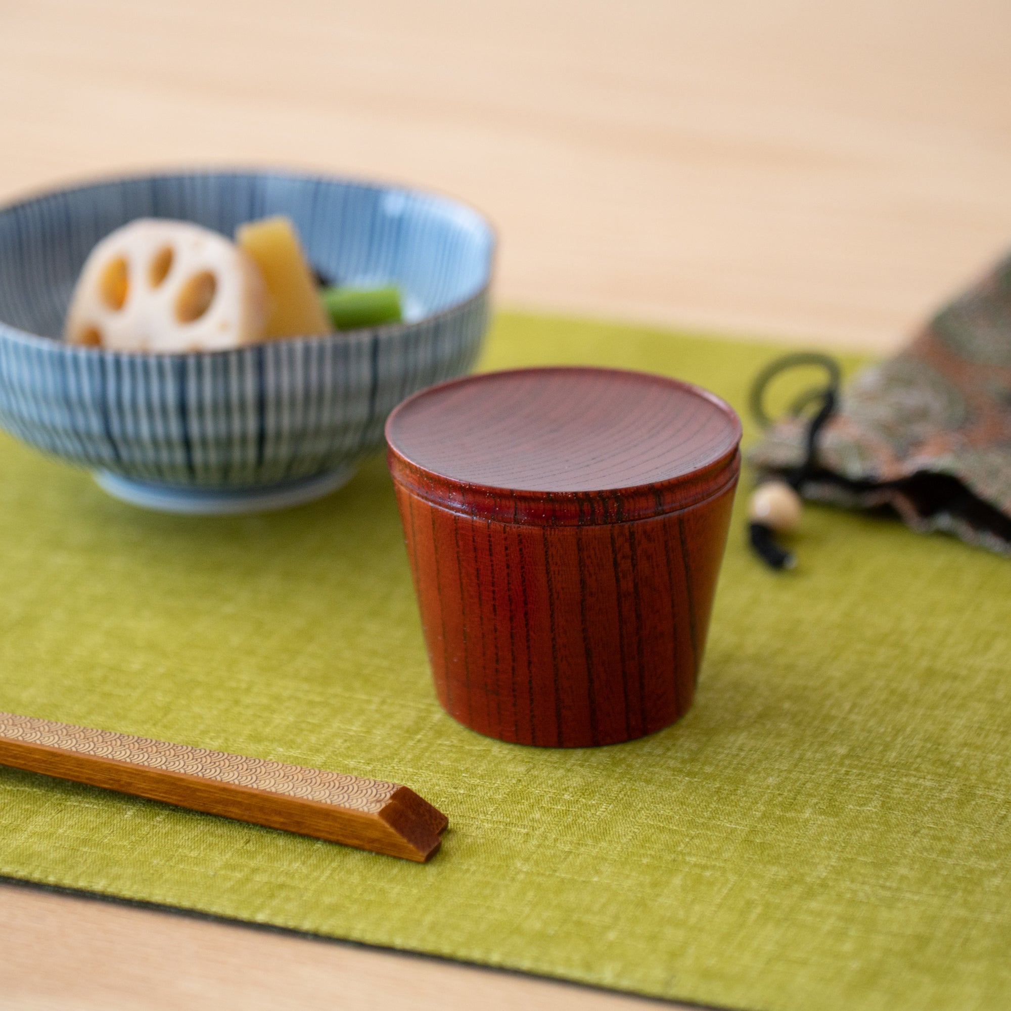 Travel Zelkova Yamanaka Lacquerware Guinomi Sake Cup Set - MUSUBI KILN - Quality Japanese Tableware and Gift