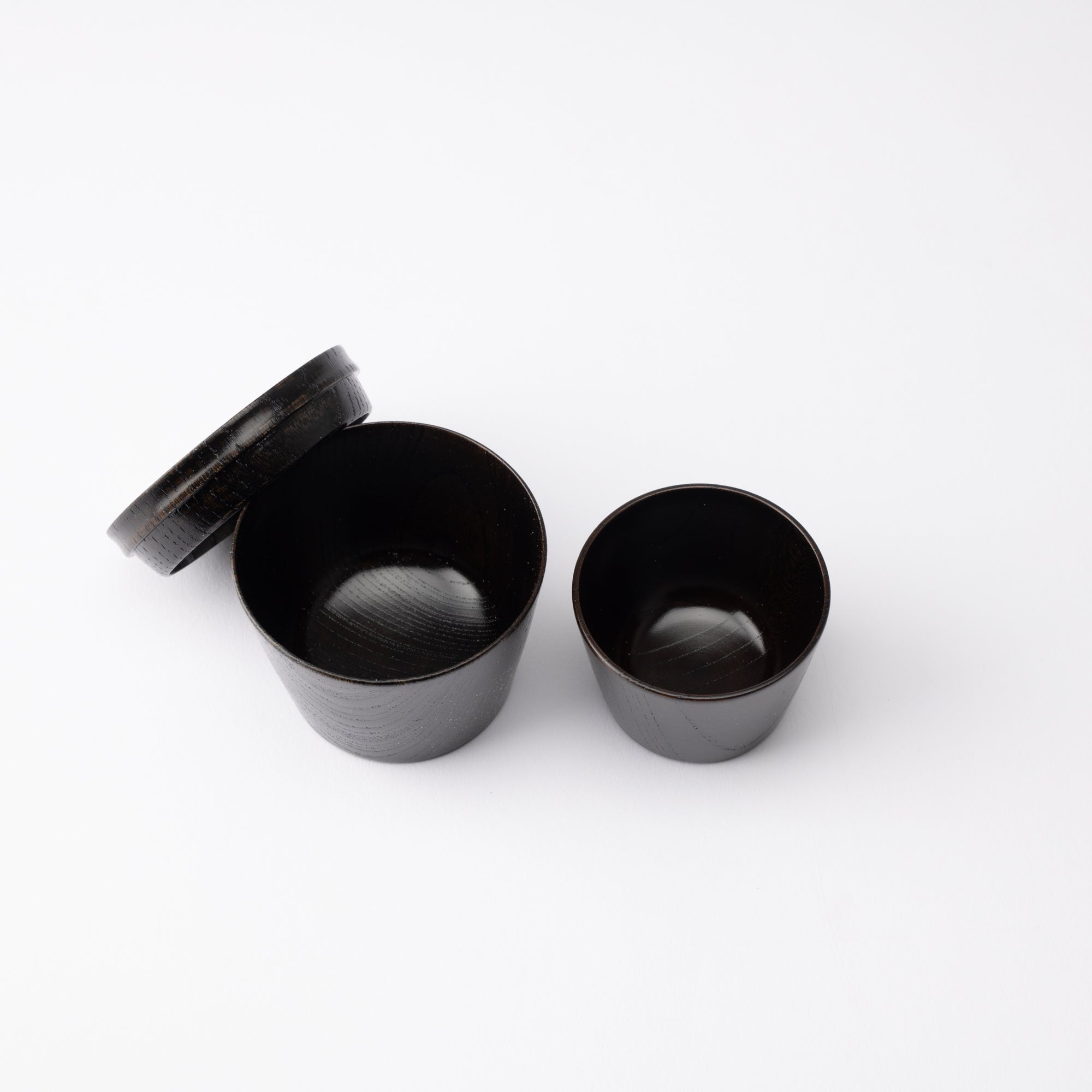 Travel Zelkova Yamanaka Lacquerware Guinomi Sake Cup Set - MUSUBI KILN - Quality Japanese Tableware and Gift