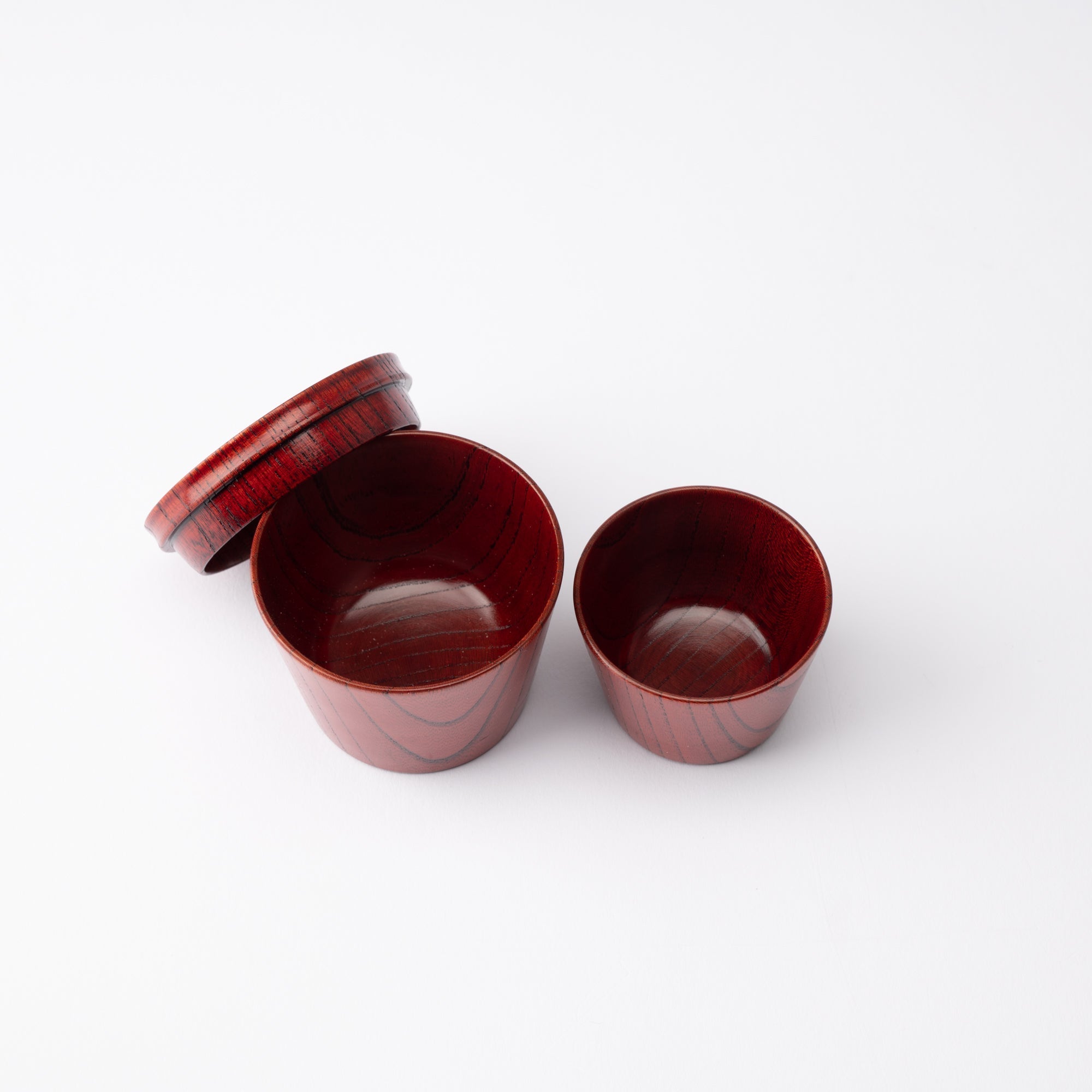 Travel Zelkova Yamanaka Lacquerware Guinomi Sake Cup Set - MUSUBI KILN - Quality Japanese Tableware and Gift