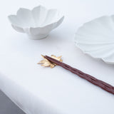 Tsubame Hutlery Gold Maple Leaf Chopstick Rest - MUSUBI KILN - Quality Japanese Tableware and Gift