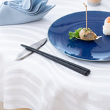 Tsubame Hutlery Silver Bamboo Leaf Cutlery Rest - MUSUBI KILN - Quality Japanese Tableware and Gift