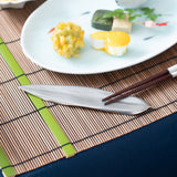 Tsubame Hutlery Silver Bamboo Leaf Cutlery Rest - MUSUBI KILN - Quality Japanese Tableware and Gift