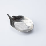 Tsubame Hutlery Silver Persimmon Leaf Amuse Bouche Spoon - MUSUBI KILN - Quality Japanese Tableware and Gift