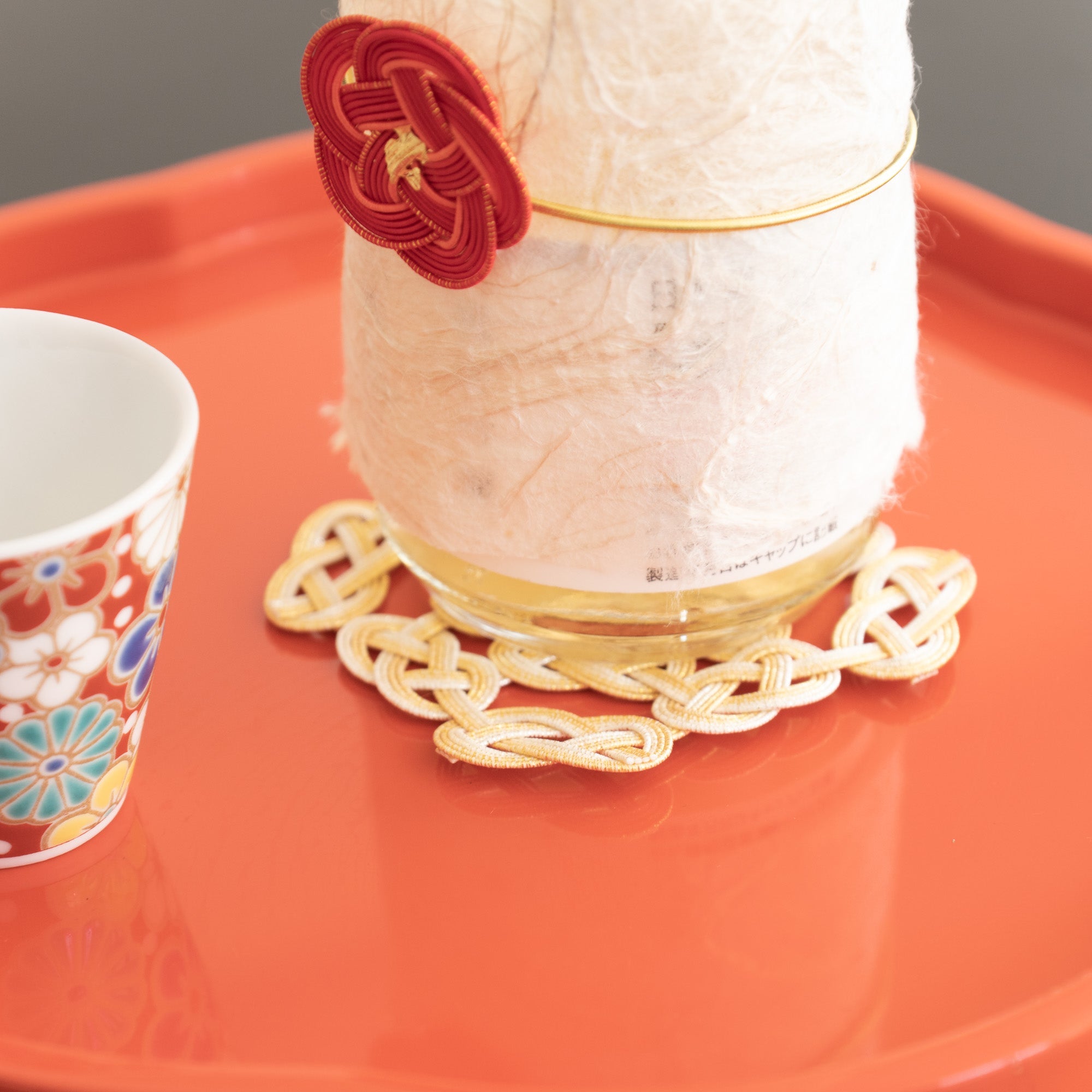 Tsuda Mizuhiki "knot" Awaji Knot Kaga Mizuhiki Coaster - MUSUBI KILN - Quality Japanese Tableware and Gift