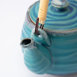 Turkish Blue Mino Ware Japanese Teapot 20.3oz(600ml) - MUSUBI KILN - Quality Japanese Tableware and Gift