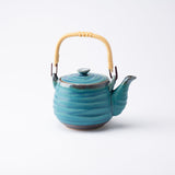 Turkish Blue Mino Ware Japanese Teapot 20.3oz(600ml) - MUSUBI KILN - Quality Japanese Tableware and Gift