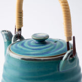 Turkish Blue Mino Ware Japanese Teapot 20.3oz(600ml) - MUSUBI KILN - Quality Japanese Tableware and Gift