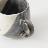 Twin Sparrows Kutani Mug - B - MUSUBI KILN - Quality Japanese Tableware and Gift