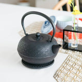 Wave Pattern Nambu Ironware Cast Iron Teapot 20.3oz(600ml) - MUSUBI KILN - Quality Japanese Tableware and Gift