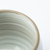 White Bamboo Leaves Mino Ware Japanese Teacup - MUSUBI KILN - Quality Japanese Tableware and Gift