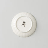 White Chrysanthemum Hasami Sauce Plate - MUSUBI KILN - Quality Japanese Tableware and Gift