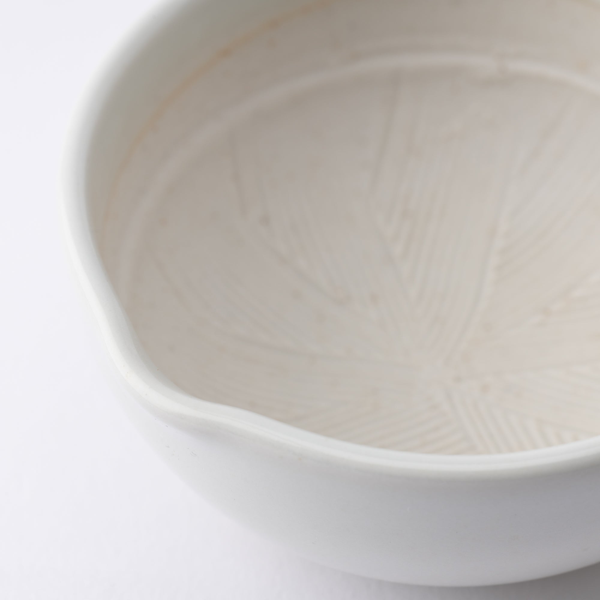 White Petal Mino Ware Small Mortar - MUSUBI KILN - Quality Japanese Tableware and Gift