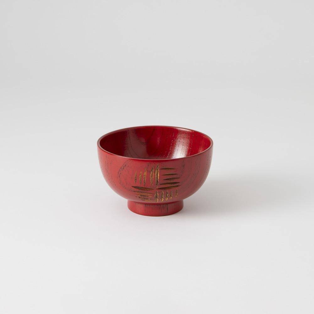 Windmill Yamanaka Lacquerware Miso Soup Bowl - MUSUBI KILN - Quality Japanese Tableware and Gift