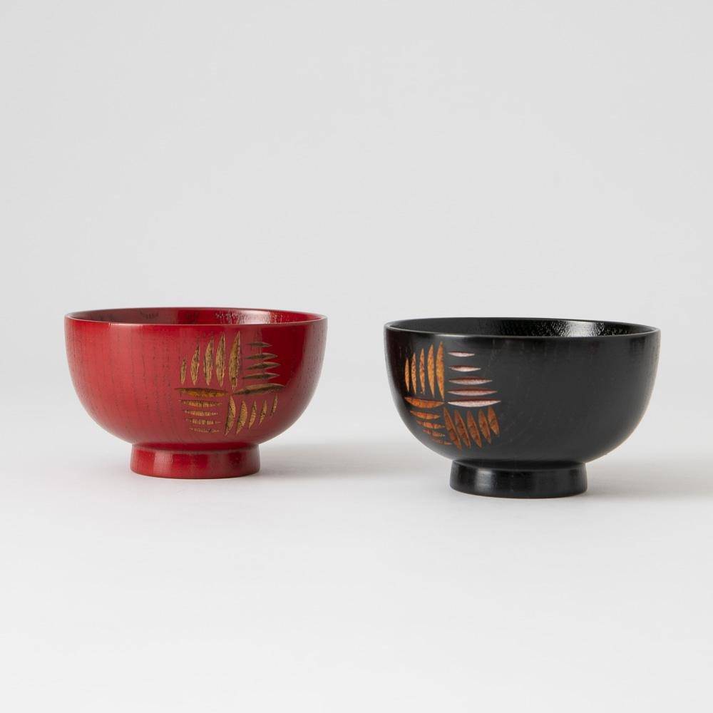 Windmill Yamanaka Lacquerware Miso Soup Bowl - MUSUBI KILN - Quality Japanese Tableware and Gift