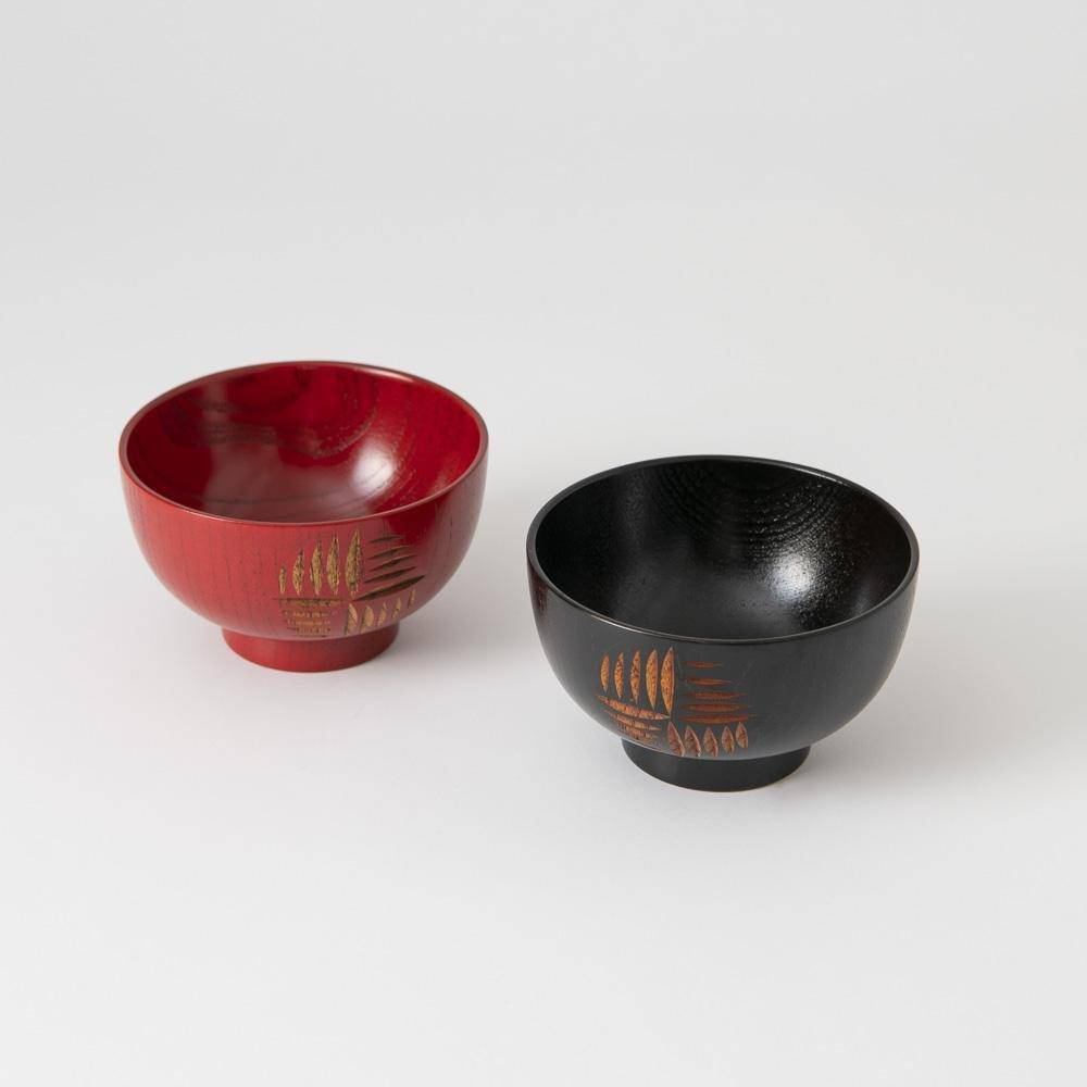 Windmill Yamanaka Lacquerware Miso Soup Bowl - MUSUBI KILN - Quality Japanese Tableware and Gift