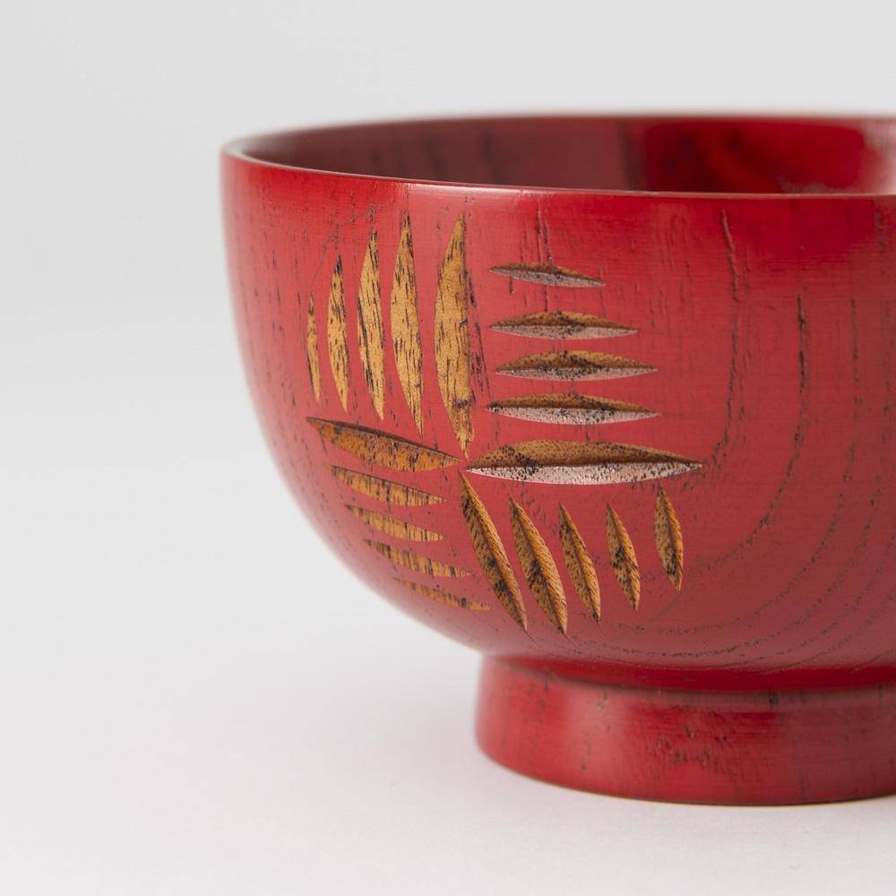 Windmill Yamanaka Lacquerware Miso Soup Bowl - MUSUBI KILN - Quality Japanese Tableware and Gift