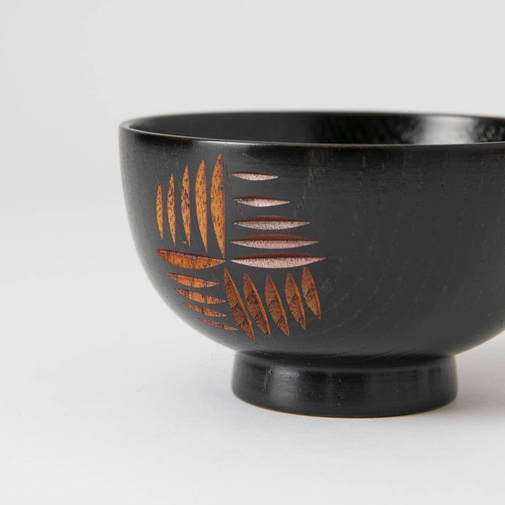 Windmill Yamanaka Lacquerware Miso Soup Bowl - MUSUBI KILN - Quality Japanese Tableware and Gift