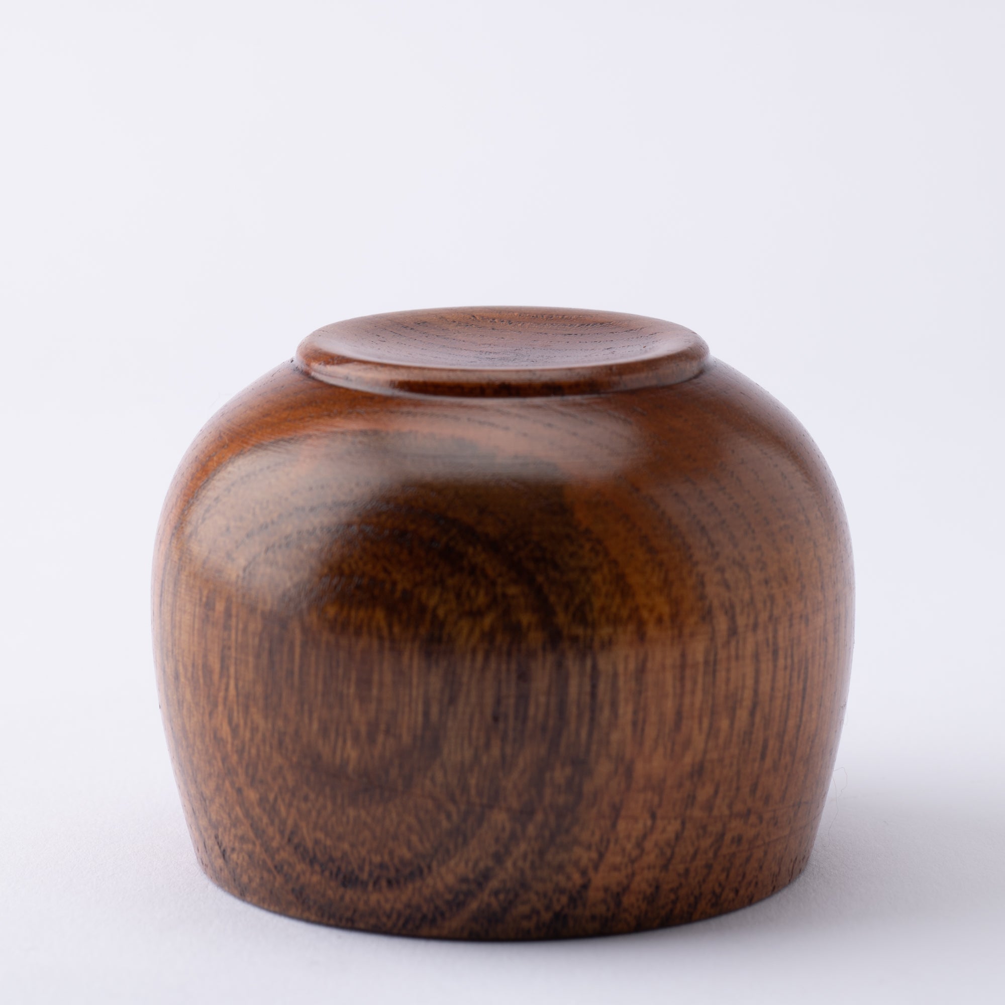 Wood Grain Yamanaka Lacquerware Spice Container With Spoon - MUSUBI KILN - Quality Japanese Tableware and Gift