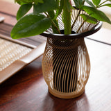 Yamaboushi Suruga Bamboo Basketry Japanese Flower Vase - MUSUBI KILN - Quality Japanese Tableware and Gift