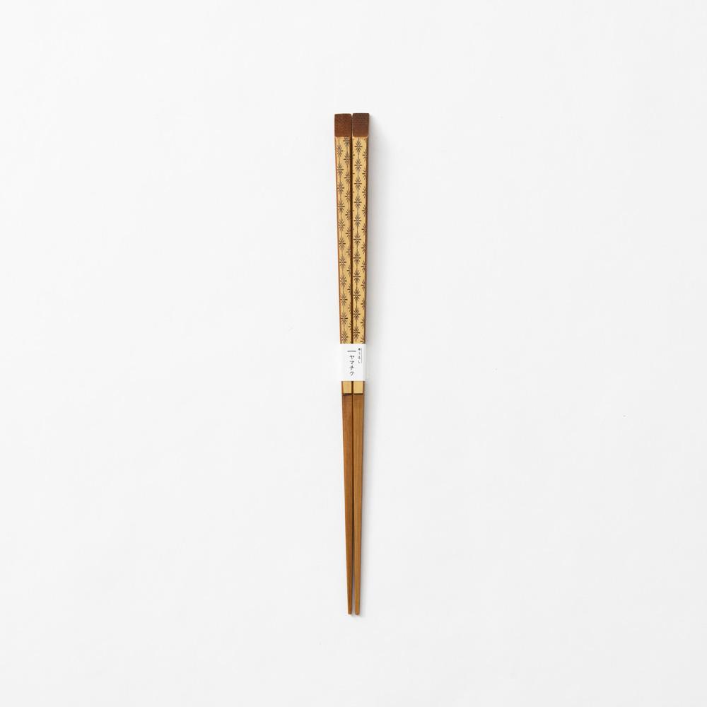 Yamachiku Crystal Lacquered White Bamboo Chopsticks 23cm/9.1in - MUSUBI KILN - Quality Japanese Tableware and Gift