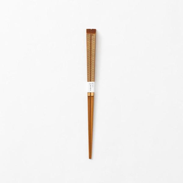 Yamachiku Wave Lacquered White Bamboo Chopsticks 21cm/8.3in - MUSUBI KILN - Quality Japanese Tableware and Gift